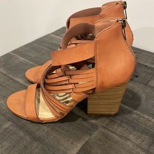 Just Fab Heeled Open toe shoes